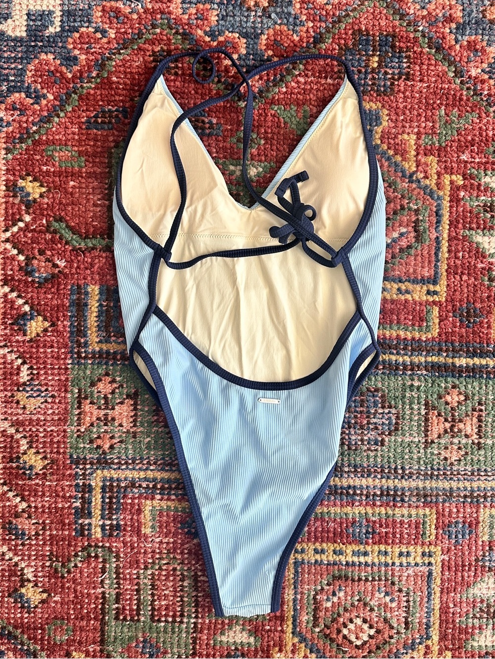 Berlook Light Blue High Cut One Piece Swimsuit - Picture 3 of 9